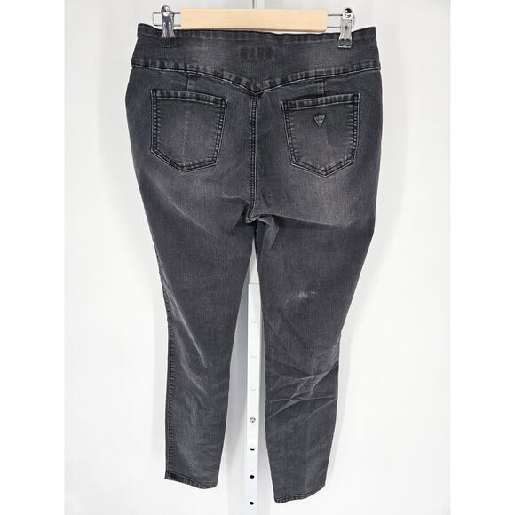 GUESS Women's Black Pull on Match Fit Mid Rise Blended Jegging Jeans Size L - Picture 6 of 7